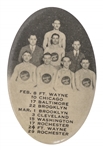 Incredibly Rare Circa 1926 ABL Philadelphia Warriors Pocket Mirror (Eddie Gottlieb Estate)