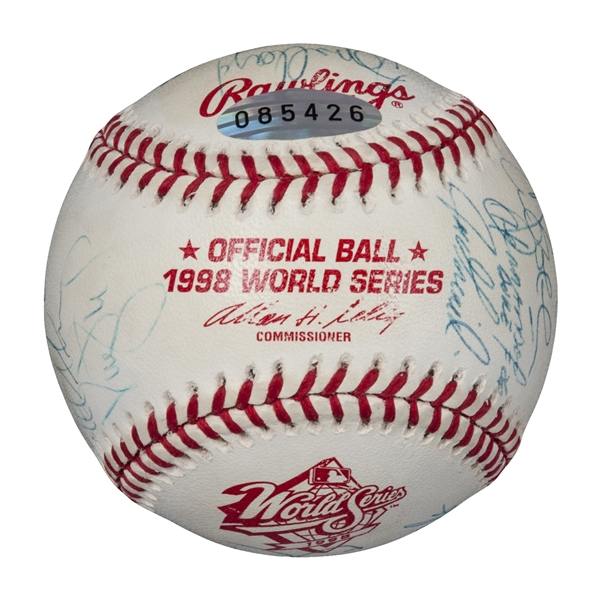1998 New York Yankees Autographed Rawlings Official American