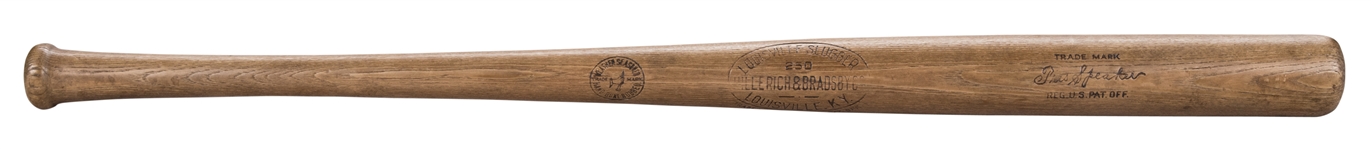 1920 Tris Speaker Game Used Hillerich & Bradsby Bat Attributed To Game 7 of the 1920 World Series (PSA/DNA GU 8)