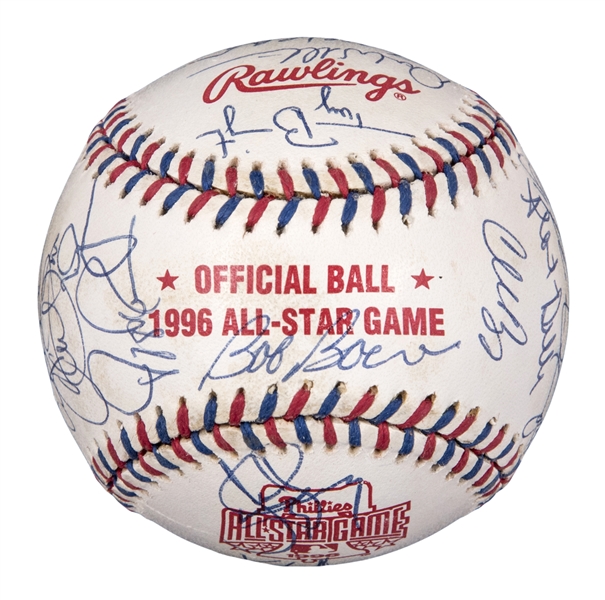 Lot Detail - 1996 All Star Game Team Signed Baseball With 30