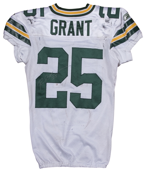 APE COA Ryan Grant Green Bay Packers Autographed Green Jersey 