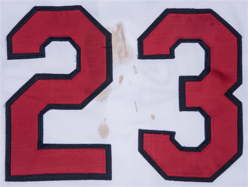 Lot Detail - 1999 David Justice Game Used Cleveland Indians Home Jersey