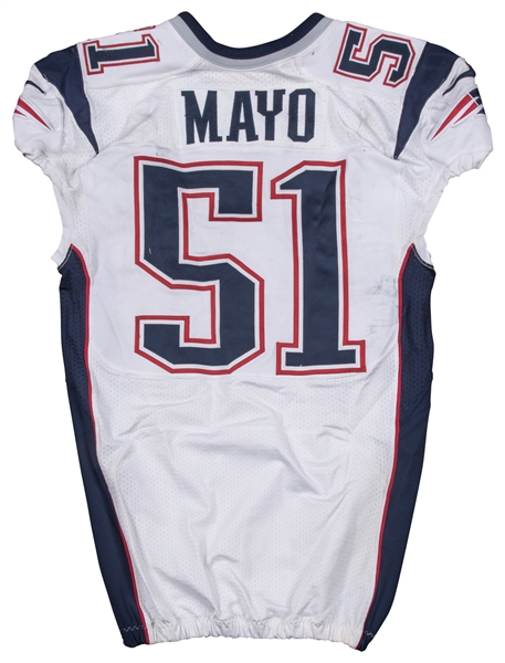 Lot Detail - 2012 Jerod Mayo Game Used New England Patriots Road ...