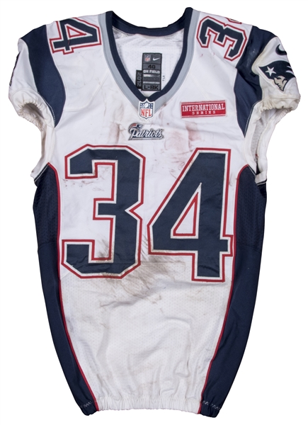 Lot Detail - 2012 Shane Vereen Game Used New England Patriots Road ...
