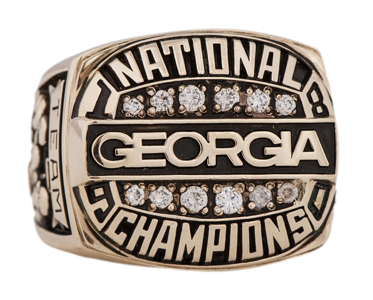 What's on the Georgia football national championship rings