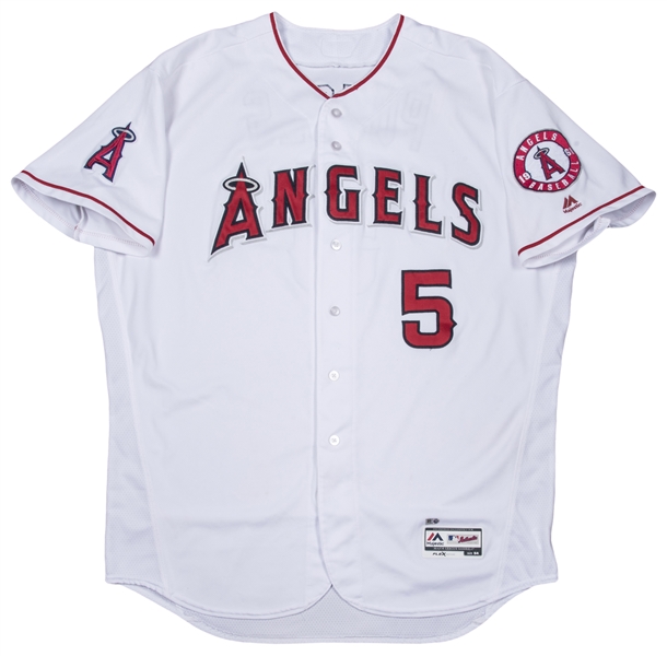 Lot Detail - 2016 Albert Pujols Game Used and Signed Los Angeles Angels  Photo Matched Home Jersey Worn on 8/30/16 Vs. Cincinnati (MLB Authenticated  & JSA)