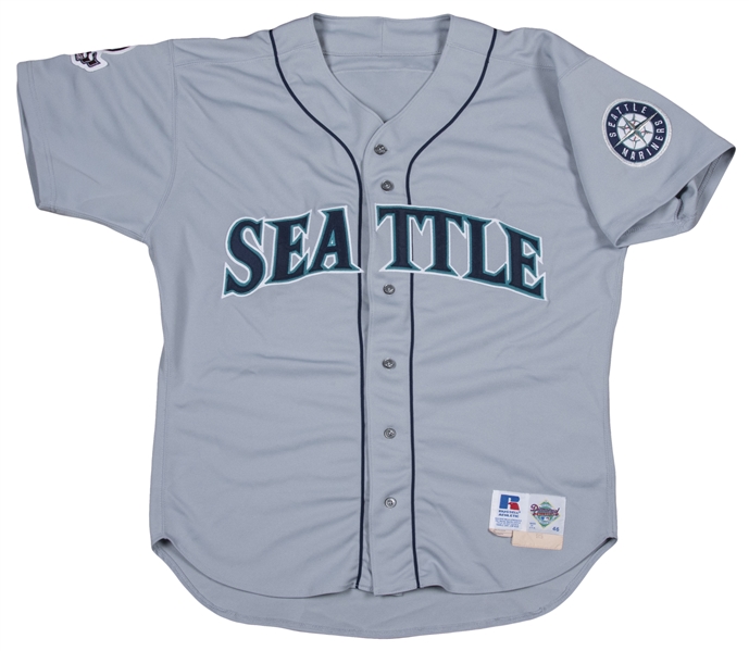 Lot Detail - Alex Rodriguez Game Used/Worn 1995 Seattle Mariners Jersey  (Grey Flannel)