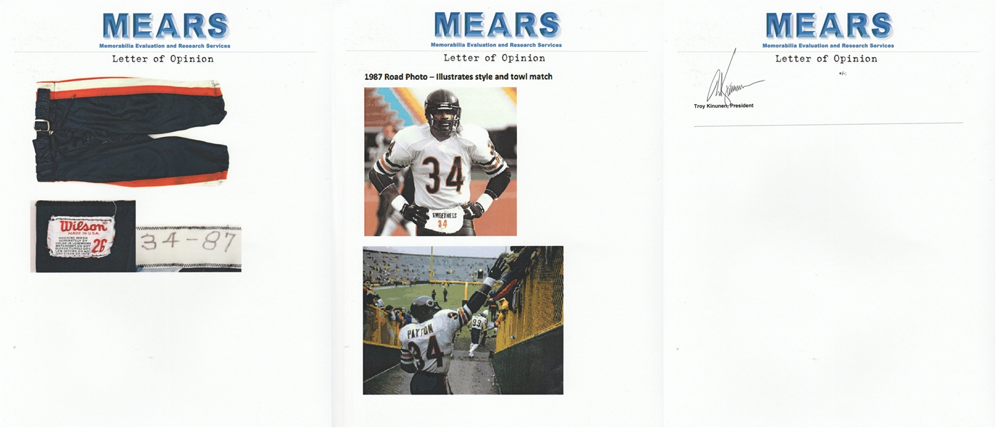 Lot Detail - 1968 GALE SAYERS CHICAGO BEARS GAME WORN HOME JERSEY (MEARS  A10)