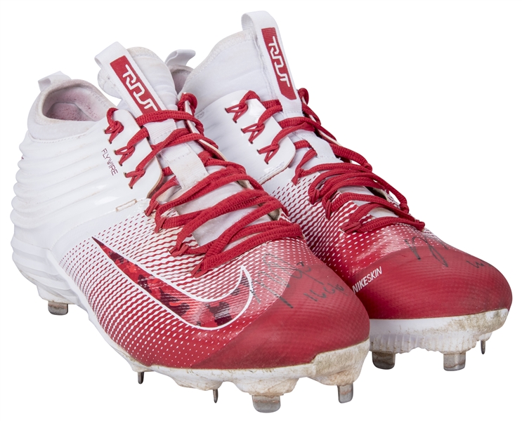 Mike Trout Autographed Pink Cleats - Home Collection