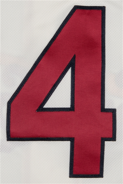 April 17, 2016 St Louis Cardinals - Adult Replica Yadier Molina Home White  Jersey - Stadium Giveaway Exchange
