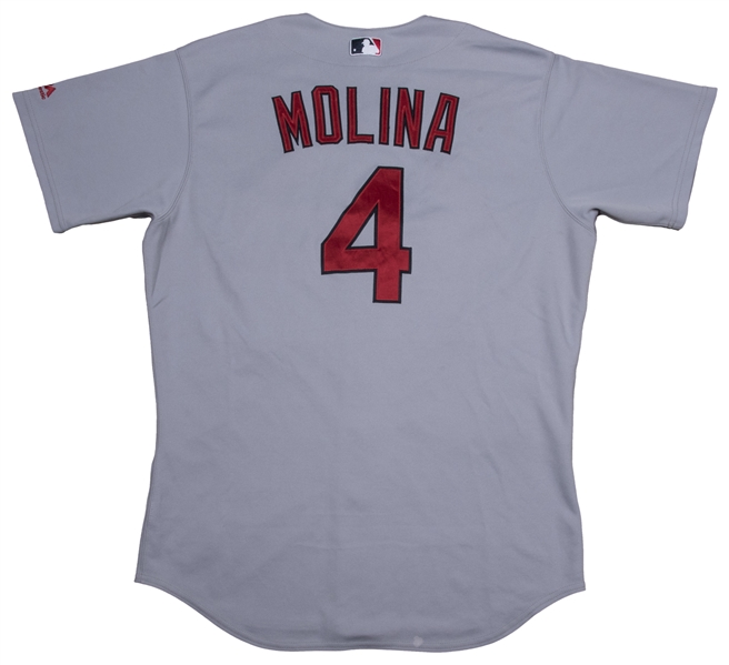 Lot Detail - 2016 Yadier Molina Game Used and Signed St. Louis