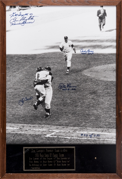 Lot Detail - Don Larsen and Yogi Berra Signed Baseball with