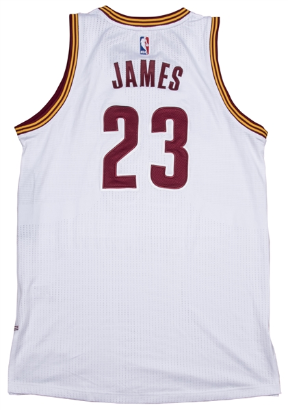 Lot Detail - 2014-15 LeBron James Game Used Cleveland Cavaliers ...
