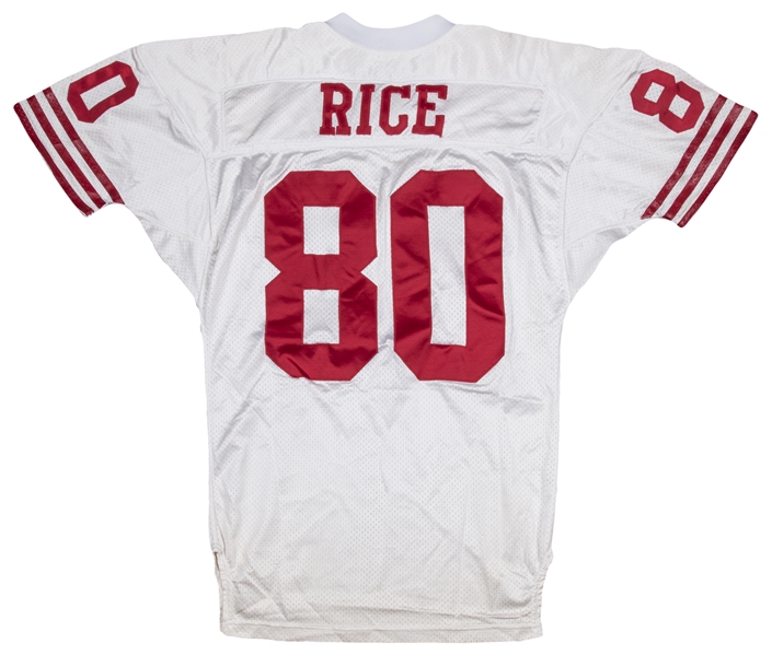 Lot Detail - 1991 Jerry Rice Game Used San Francisco 49ers Road Jersey  (MEARS)