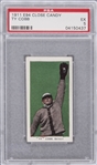 1911 E94 George Close Candy Ty Cobb, Green Background - PSA EX 5
