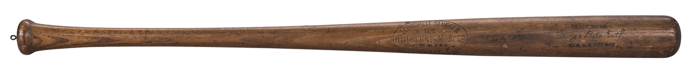 Babe Ruth Autographed Louisville Slugger H&B 125 George Babe Ruth Model Bat (JSA)