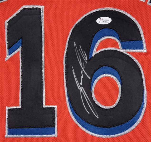 Jose Fernandez Autographed Signed Miami Jersey Custom Framed. JSA COA at  's Sports Collectibles Store