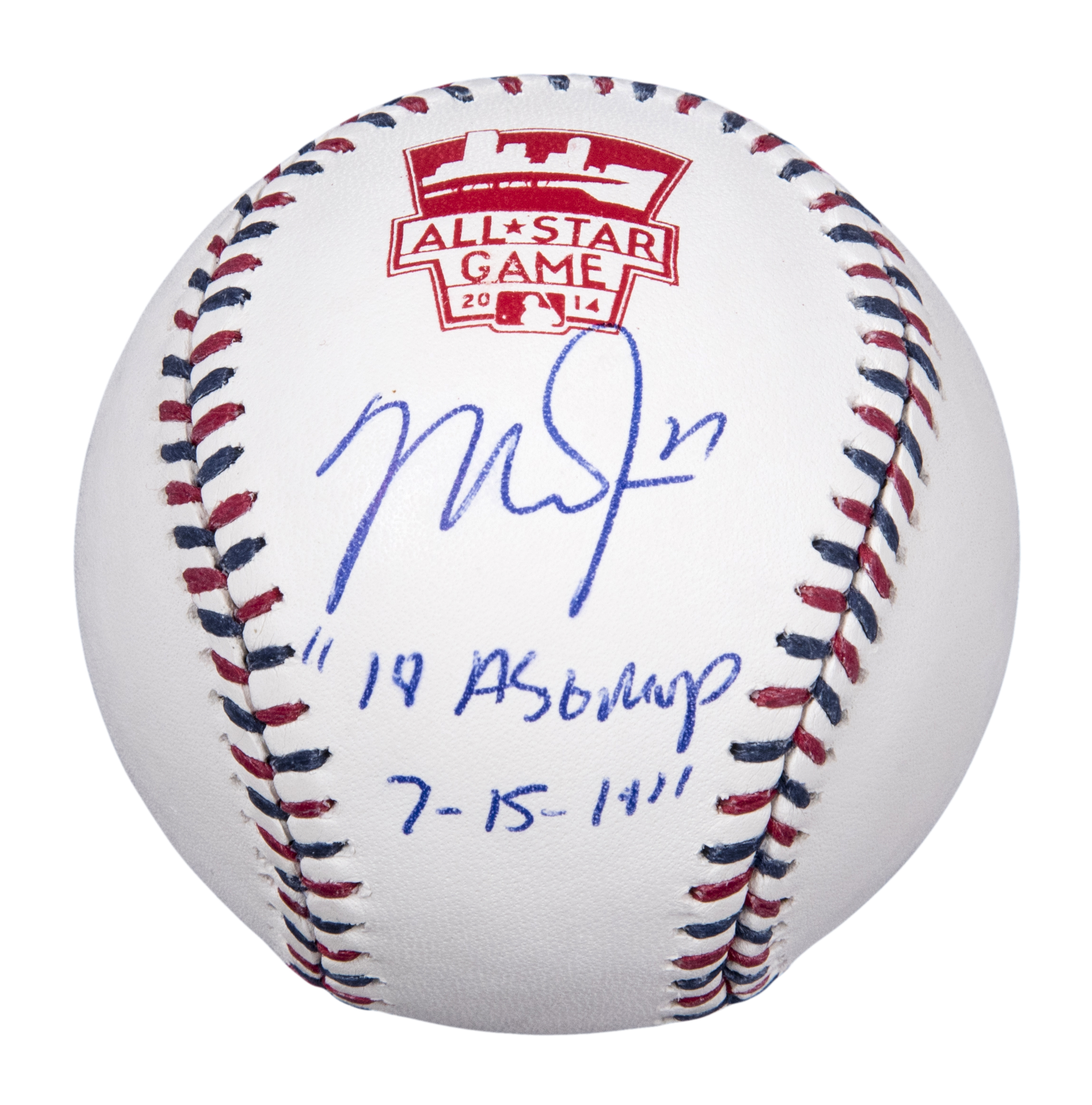 Lot Detail Mike Trout Autographed and Inscribed "18 ASG MVP / 71514