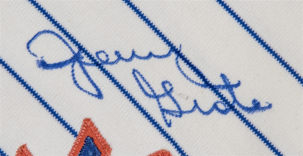 Lot Detail - 1972 Jerry Grote Game Used and Signed New York Mets Home  Pinstripe Jersey (Beckett)