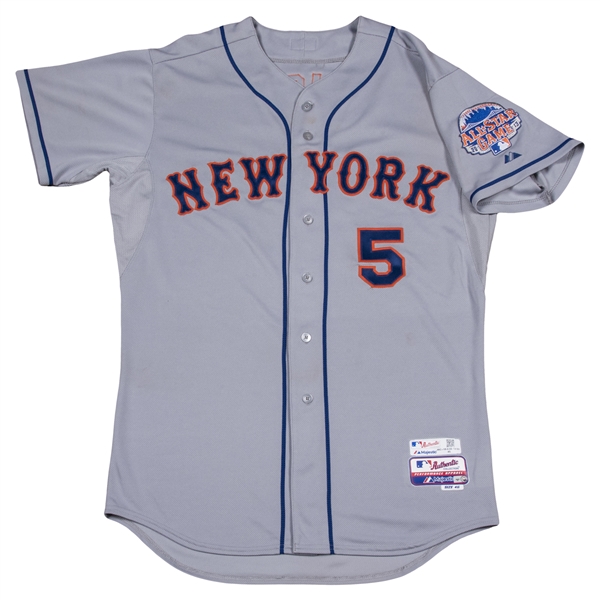 Lot Detail - 2013 David Wright Game Used New York Mets Road Jersey