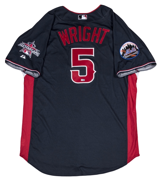 NY Mets Baseball David Wright Jersey - 5 Star Vintage
