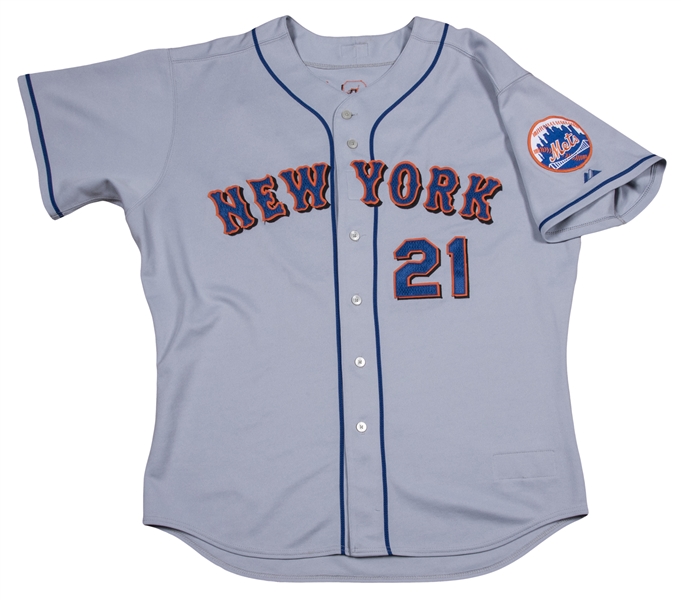 Lot Detail - 2006 Carlos Delgado Game Used New York Mets Road Jersey &  Undershirt (MLB Authenticated & Steiner-Mets LOA)