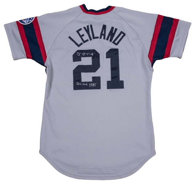 Lot Detail - 1985 Jim Leyland Game Used, Signed & Inscribed Chicago White  Sox Road Jersey (Beckett)