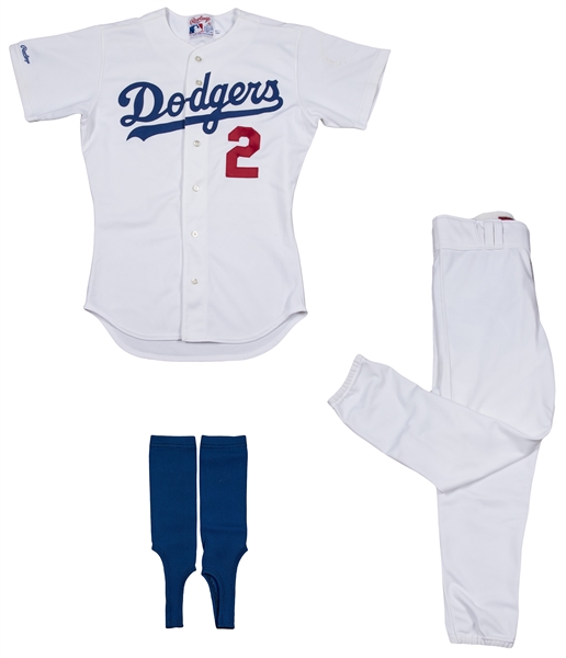 Lot Detail - 1986 Dick Schofield Jr. ALCS Game Used California Angels Home  White Uniform - Jersey, Pants, Hat, Stirrups (Schofield LOA)