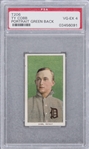 1909-11 T206 White Border Ty Cobb, Portrait, Green Background – PSA VG-EX 4