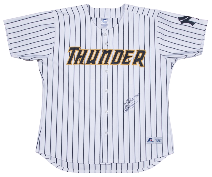 Gary Sanchez Signed Trenton Thunder Spiderman Jersey (Game Used) »  Moiderer's Row : Bronx Baseball