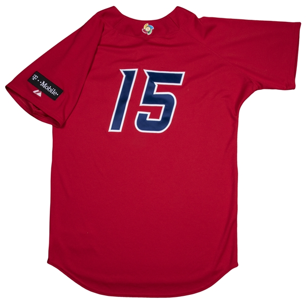 Lot Detail - 2013 Carlos Beltran Game Used World Baseball Classic Red  Batting Practice Jersey (MLB Authenticated)