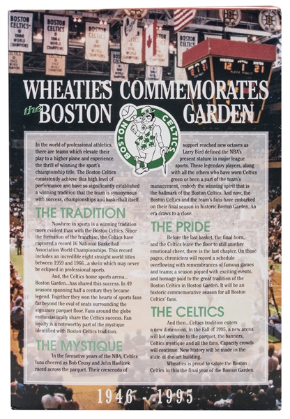 Lot Detail - Red Auerbach Autographed Wheaties Boston Celtics