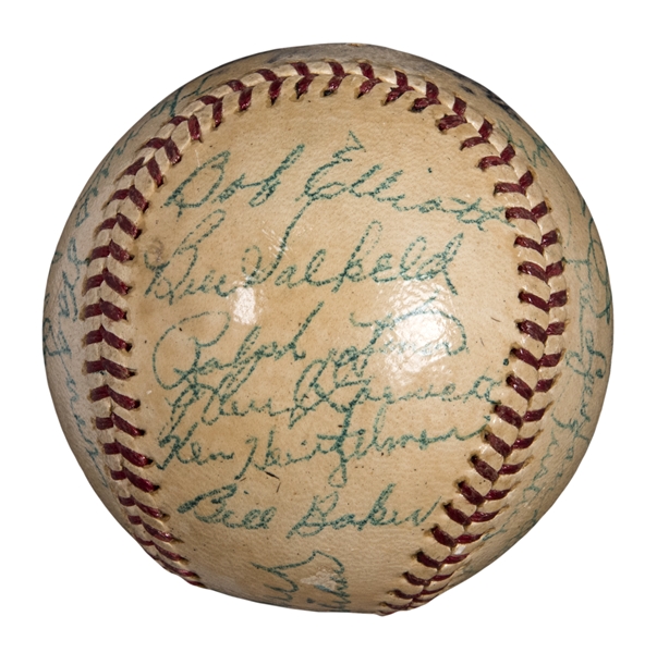 Pirates Memorabilia: 1946 Team Signed Baseball - Pirates Prospects