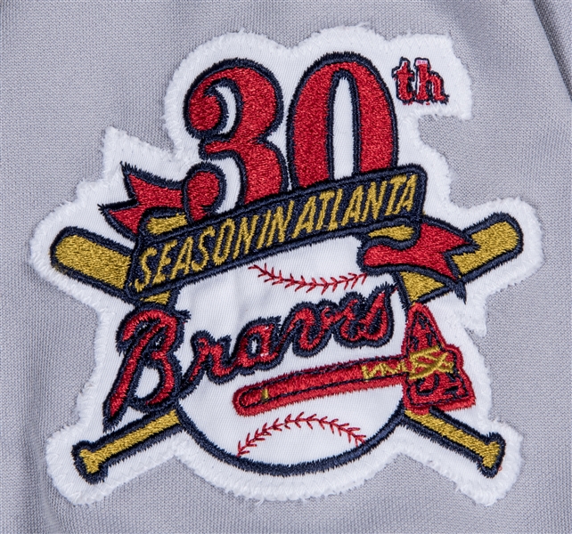 Lot Detail - 1995 Chipper Jones Game Used Atlanta Braves Regular Season &  World Series Worn Road Jersey With World Series Patch