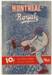 1946 Montreal Royals vs Brooklyn Dodgers Spring Training Program - Scored- With Jackie Robinson Playing Against His Future Teammates!