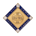 1939 Lou Gehrig All-Star Game Dieges & Clust 10 Karat Presentation Pin Presented To Lou Gehrig