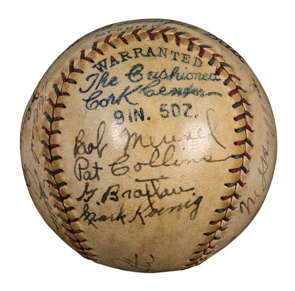 1926 New York Yankees Autographed Baseball