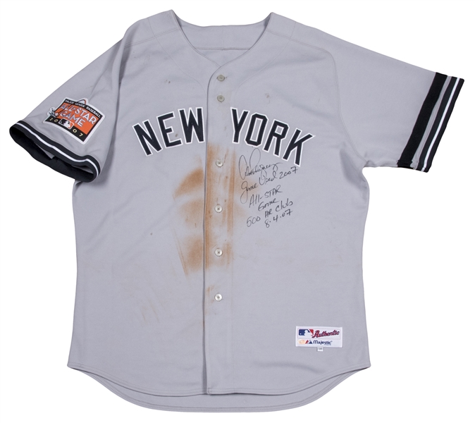 Lot Detail - 2007 Alex Rodriguez Game Used and Signed/Inscribed New York  Yankees All Star Road Jersey MVP Season(ARod LOA)