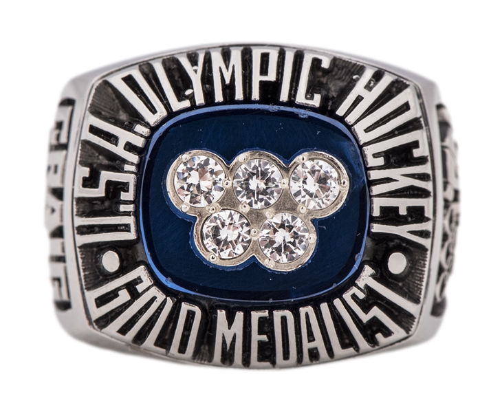 Lot Detail - 1980 U.S. Olympic Hockey Championship Team Salesman Sample Ring  (Jim Craig)