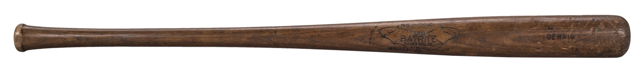 1927-29 Lou Gehrig Game Used Professional Model Hanna Bat (PSA/DNA)
