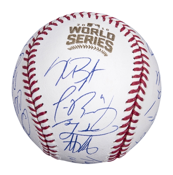Chicago Cubs 2016 MLB World Series Champions Autographed Anthony Rizzo Game  Model Glove with 9 Signatures. #1 In a Limited Edition of 10.