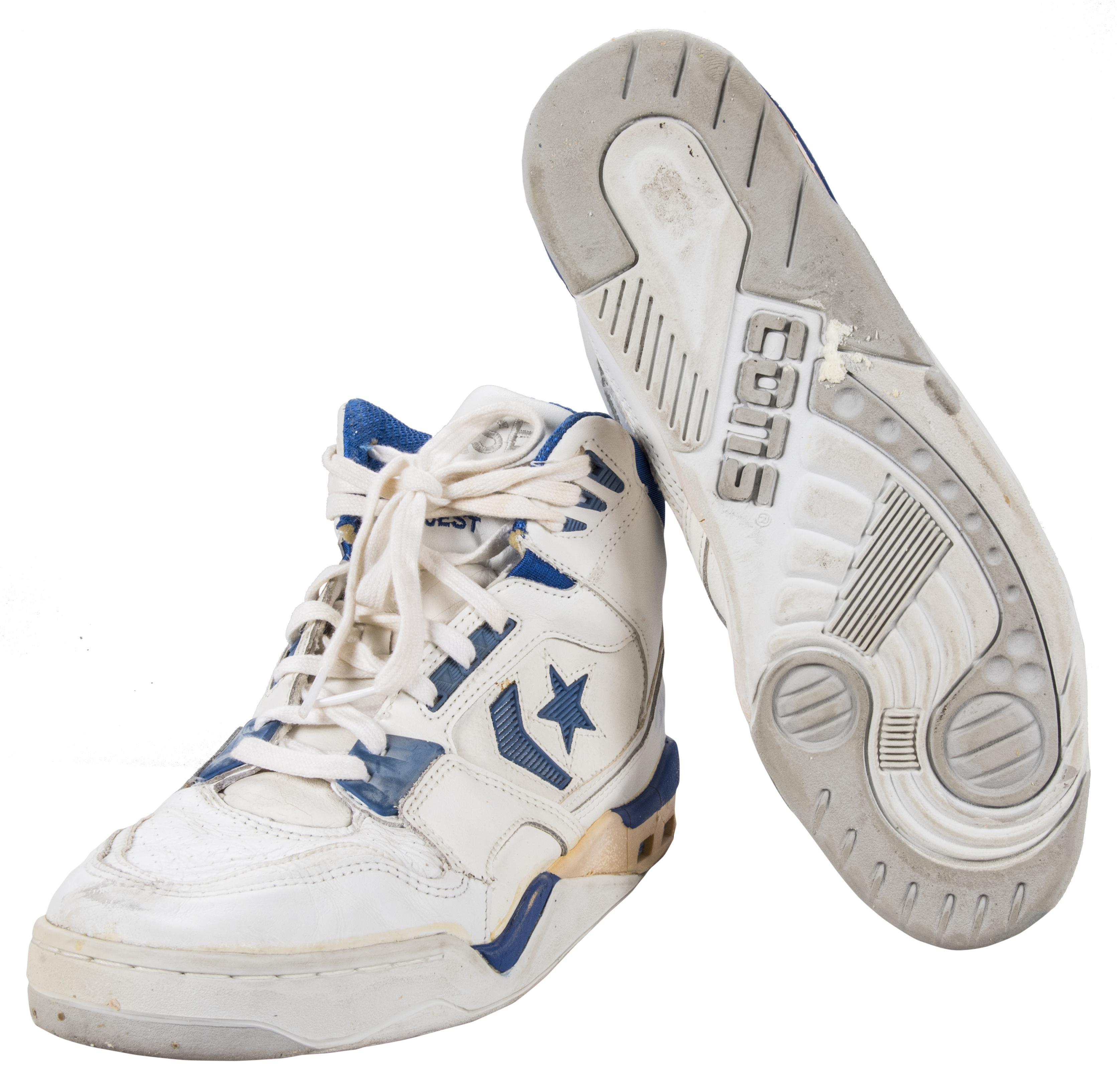 Lot Detail - Rex Chapman Signed & Worn Converse Sneakers (Beckett)