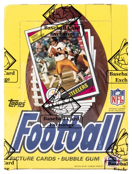 Lot Detail 1984 Topps Football Unopened Wax Box 36 Packs Bbce Certified