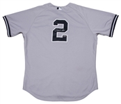 2012 Derek Jeter Game Used/Signed Yankees Road HOME RUN Jersey - 1st HR of Season and 10 Total Hits (Worn April 6th-11th) (MLB Authenticated & Steiner)