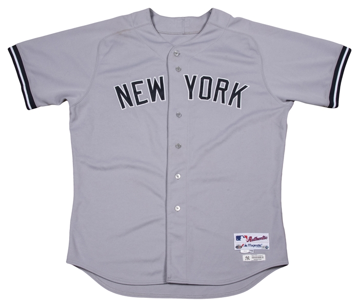 2012 Derek Jeter New York Yankees Game Used Baseball Home Run Jersey