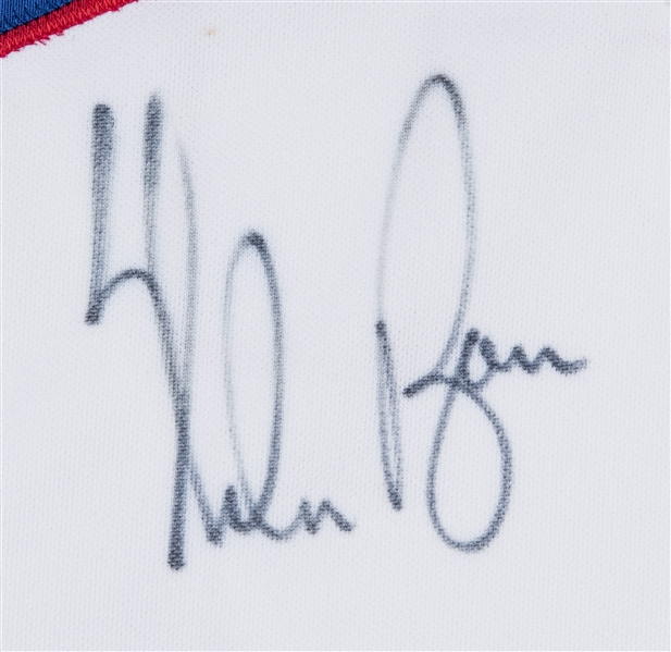 Lot Detail - Nolan Ryan Autographed 1991 Rawlings Texas Rangers Jersey