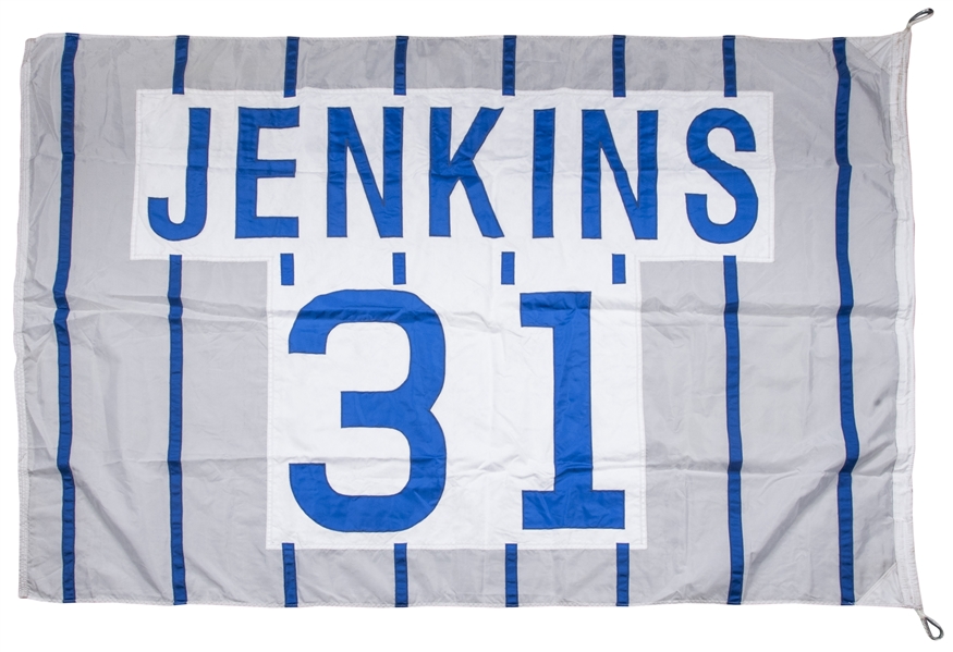 Lot Detail - Fergie Jenkins Retired Jersey #31 72 x 48 Flag Flown at  Wrigley Field