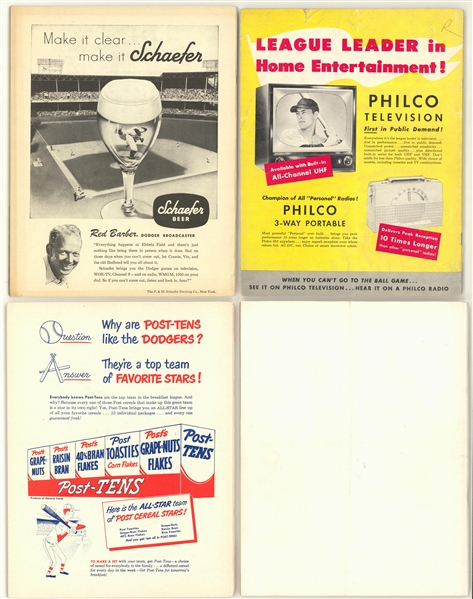 Lot Detail - 1953-1962 Brooklyn and Los Angeles Dodgers Yearbooks – with 5  Howard Mullin “Bum” Covers (7)