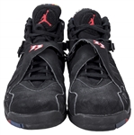 1992-93 Michael Jordan Game Used Nike Air Jordan VIII Playoff & Finals Sneakers (MEARS, Bulls LOA & Beckett)