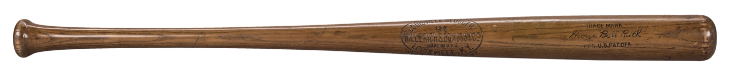 Circa 1923-1925 George "Babe" Ruth Hillerich & Bradsby R2 Model Bat (MEARS A7)